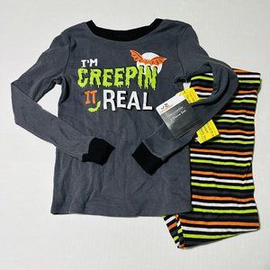 Boys Size 7 Halloween Pajamas Im Creepin It Real - Snug Fit